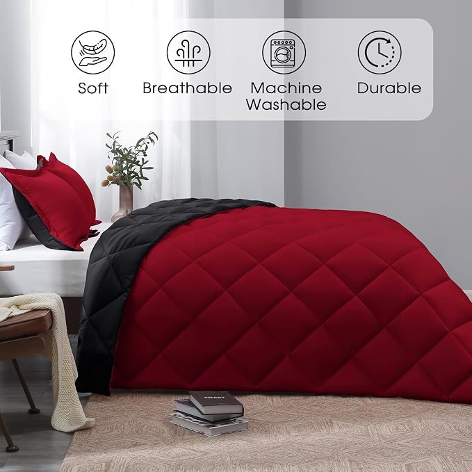 Basic Beyond California King Comforter Set, 1 Comforter 104"x96" and 2 Pillow - Image 2