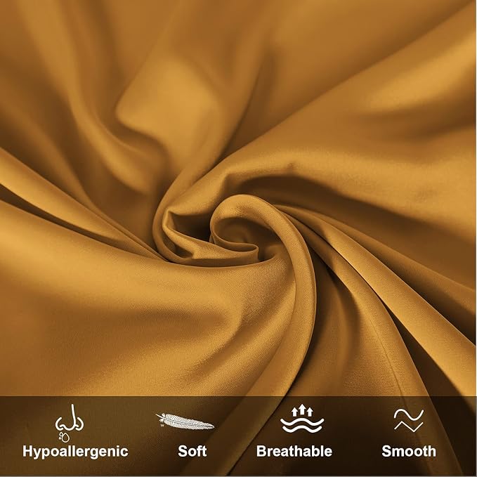 Mulberry Silk Pillowcase for Hair and Skin, Queen Size Cooling Silk Pillow Case - Image 2