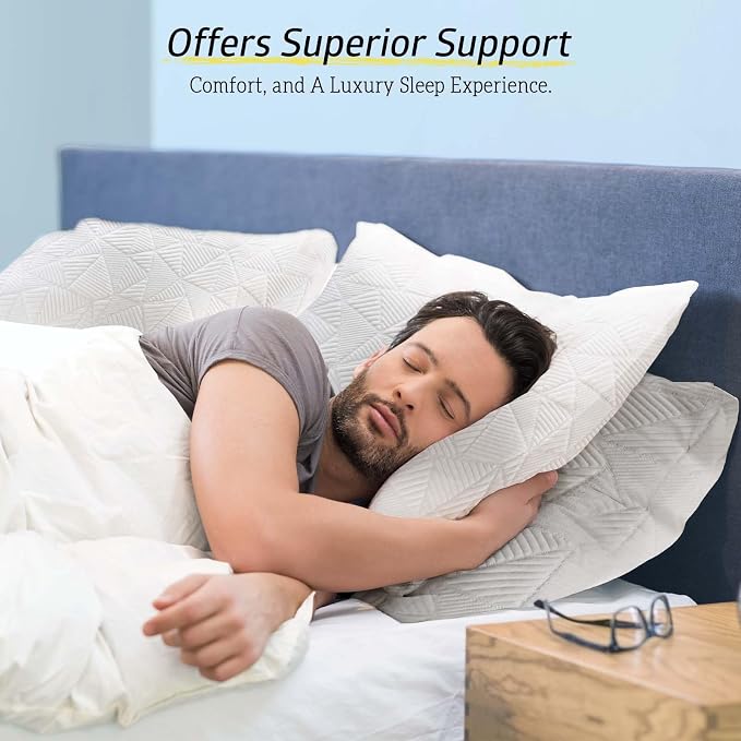 BETU Cooling King Size Pillow, Shredded Memory Foam Cool Pillow - Image 6