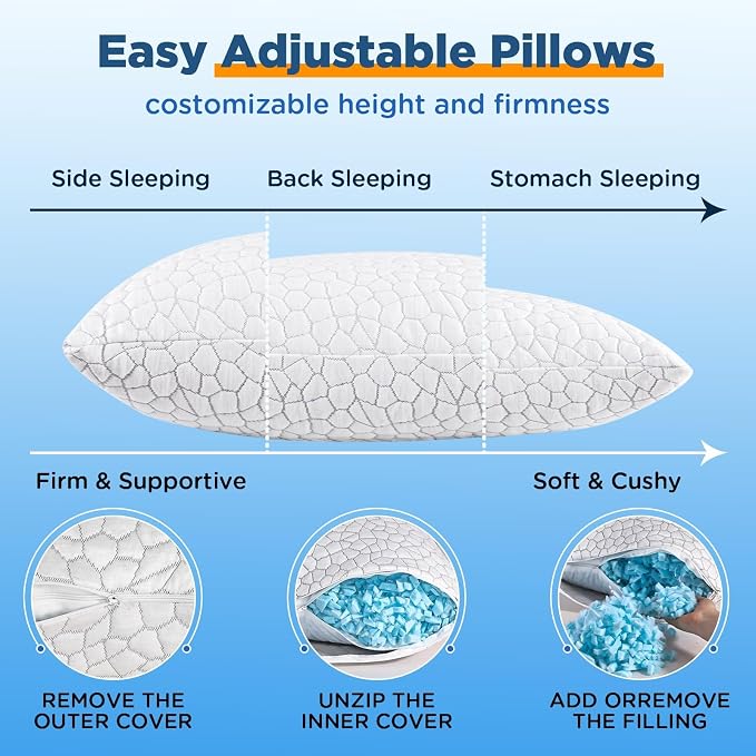 Side Sleeper Pillow for Neck and Shoulder Pain Relief, Cervical Neck Support - Image 7