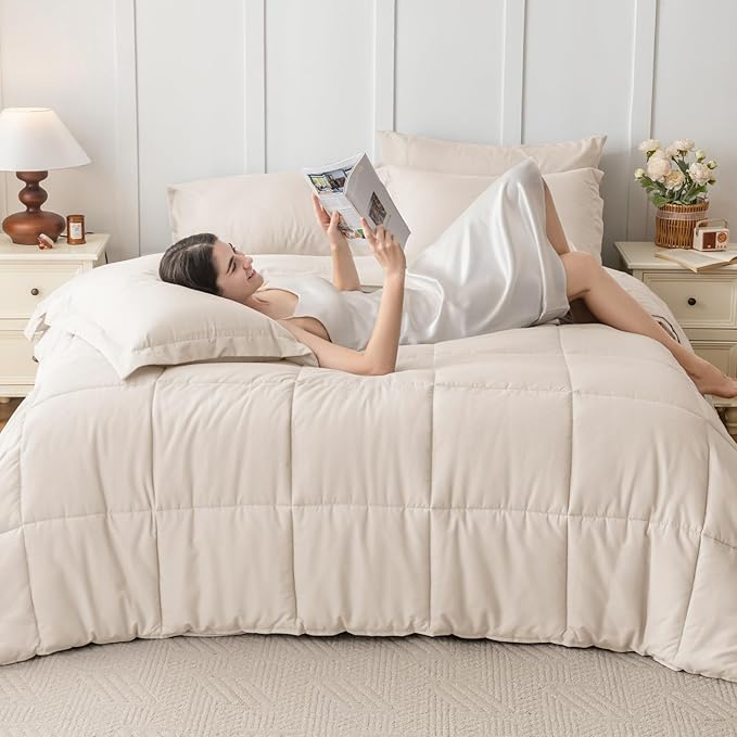 JOLLYVOGUE Twin Comforter Set, Ultra-Soft Bed in a Bag Twin Size 5 Pieces - Image 6