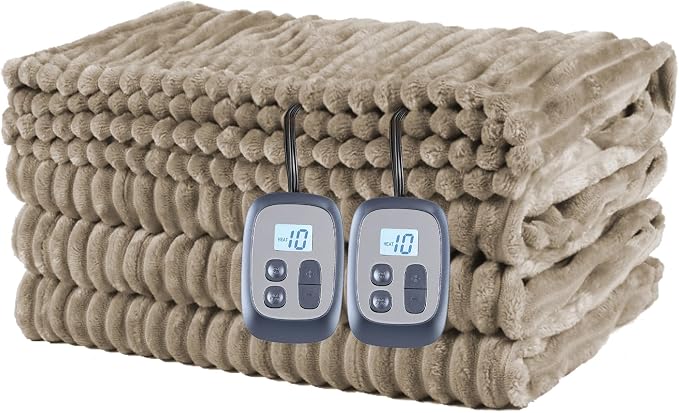 Heated Blanket Electric Blanket Queen Size 84''x90'' by Minervada