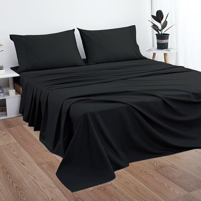 2-Pack Cotton TwinXL Flat Sheet Only, 600 Thread Count 100% Egyptian Cotton Top - Image 5