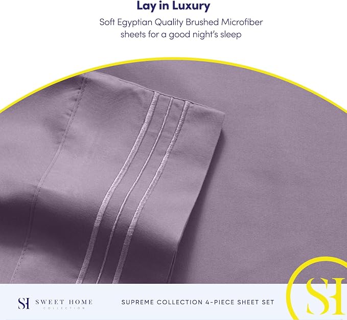 Twin Sheets - Breathable Luxury Sheets - 1800 Supreme Collection Extra Soft - Image 6