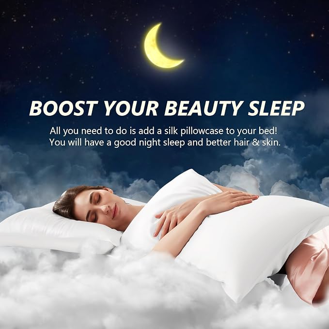 Silk Pillow Cases Queen Size 100% Mulberry Silk Pillowcase - Image 3