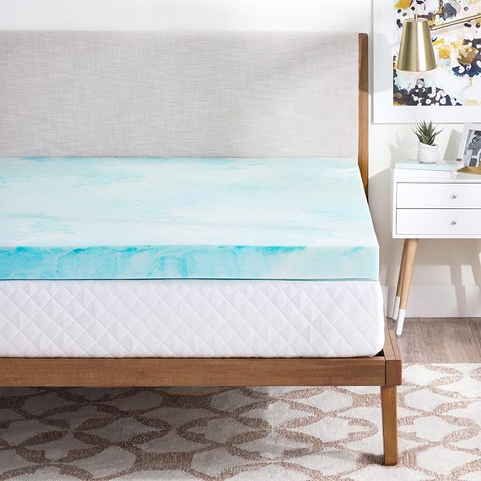 OLIXIS Gel Memory Foam Mattress Topper, Cal King 4 Inch, Cooling Gel Infused - Image 8
