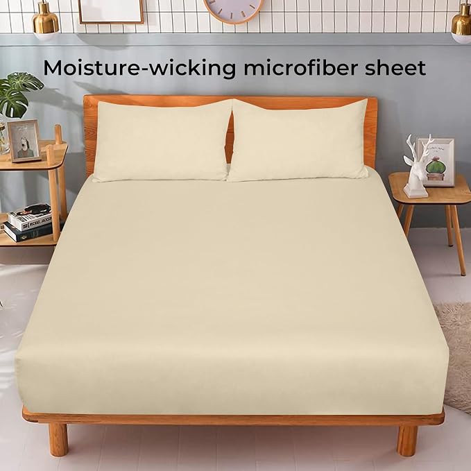 Royale Linens Fitted Sheet Twin - Image 2