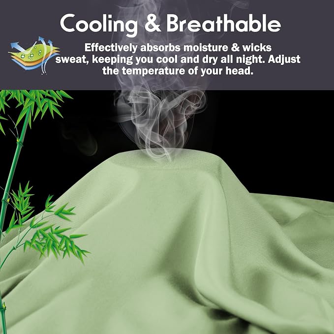 Pillowcases Standard Size 2 Pack, Cooling Viscose Pillow Cases - Image 3