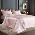BEDELITE Satin Sheets Twin Size Bed Set, Luxury Soft Pink Silky Sheets by BEDELITE