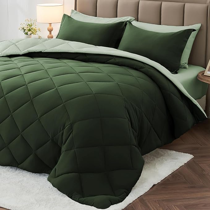 MUXHOMO 5 Pieces Twin XL Comforter Set, Reversible Bed in a Bag Twin XL Size by MUXHOMO