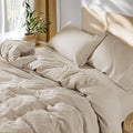 SONORO KATE 100% French Linen Duvet Cover Full Size, Soft Breathable by SONOROKATE