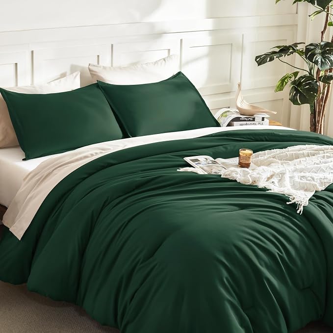 Litanika Comforters Emerald Green Oversized Queen Size, 3 Pieces Lightweight - Image 5