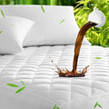 UNILIBRA Twin Mattress Pad Waterproof Rayon Made from Bamboo, Fitted Deep by Unilibra