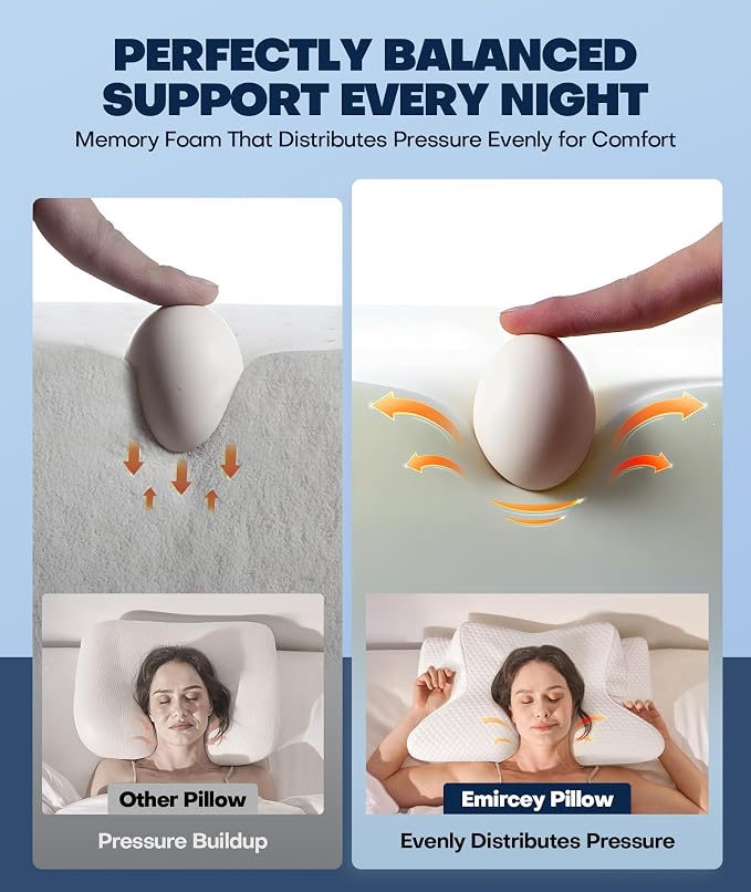 Sleep Doctor Approved Cervical Neck Pillow - Image 5
