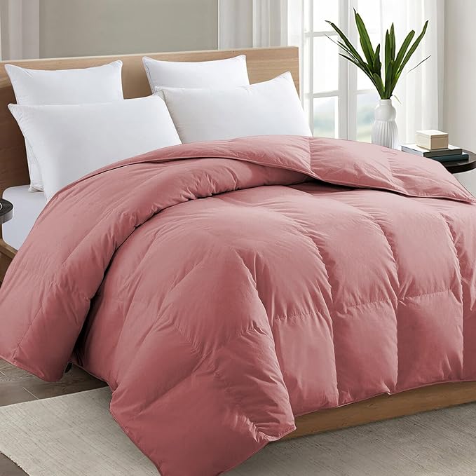 TEXARTIST Premium 2100 Series Queen Comforter All Season Breathable Dusty Pink by TEXARTIST