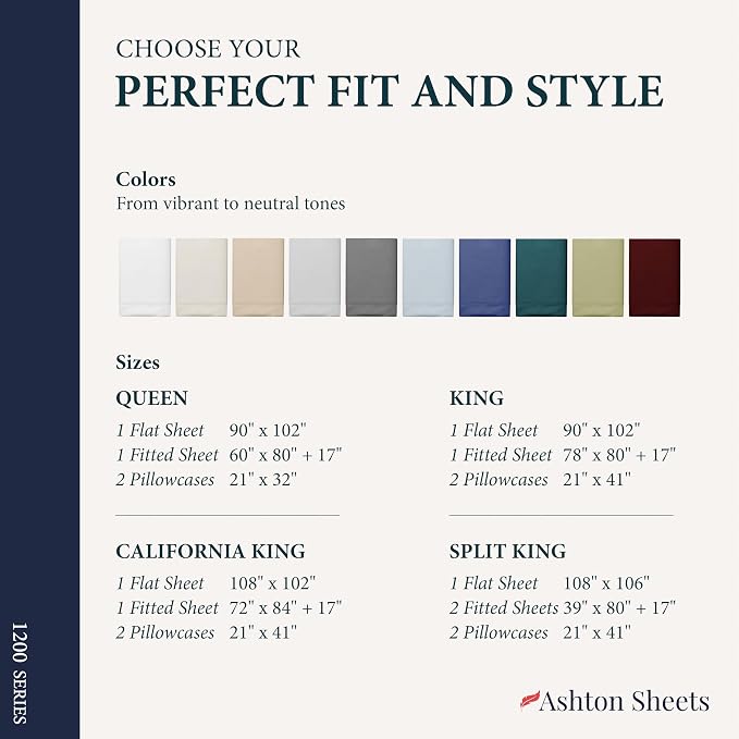 100% Egyptian Cotton King Size Sheets Set - Image 8