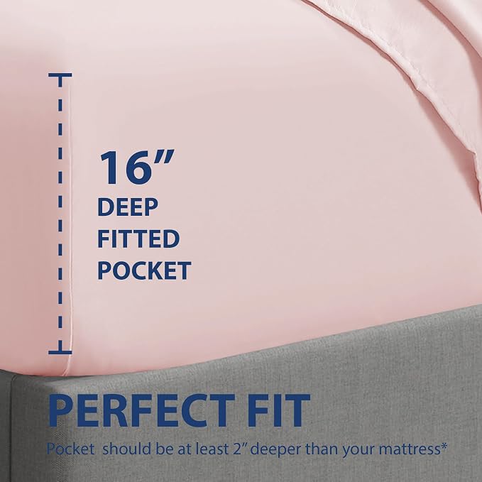 Cathay Home Twin XL Fitted Sheet - Image 3