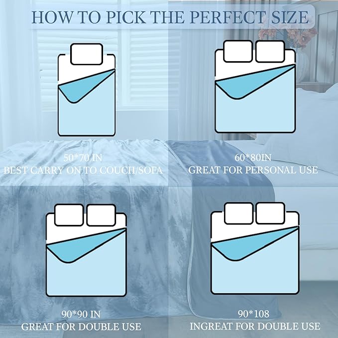 Cooling Blanket King Size, Cold Blanket Thin Lightweight Breathable Soft - Image 7