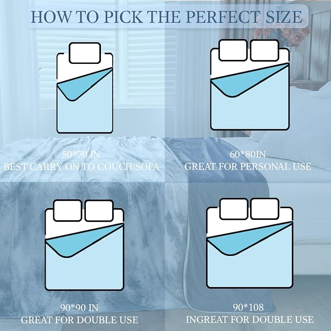 Cooling Blanket Throw Size, Cold Blanket - Image 6