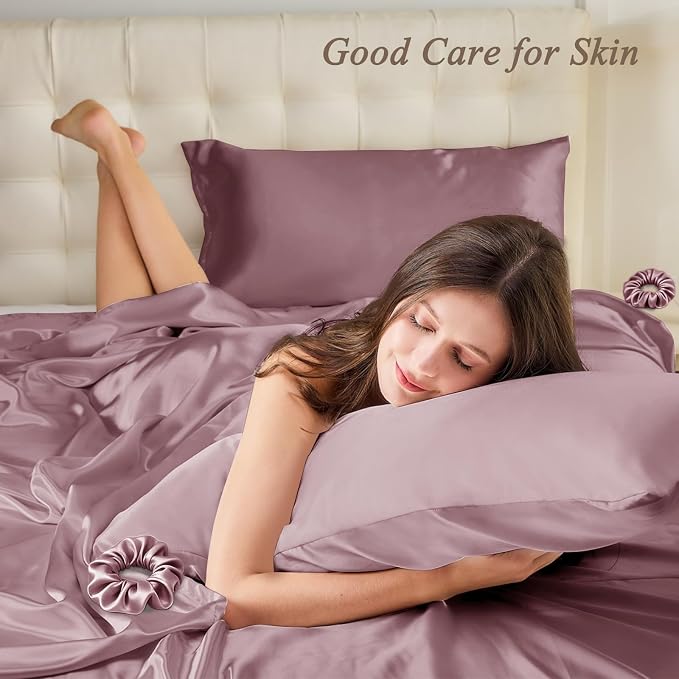 Standard Satin Pillowcase for Hair 2pc, Similar to Silk Pillow Cases, Easier - Image 2