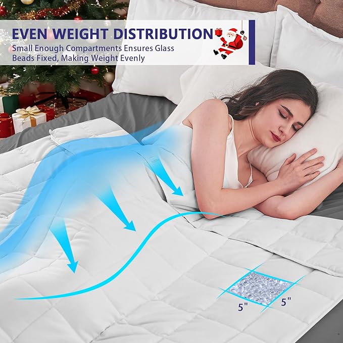 yescool Weighted Blanket for Adults Cooling Heavy Blanket for Sleeping Perfect - Image 4