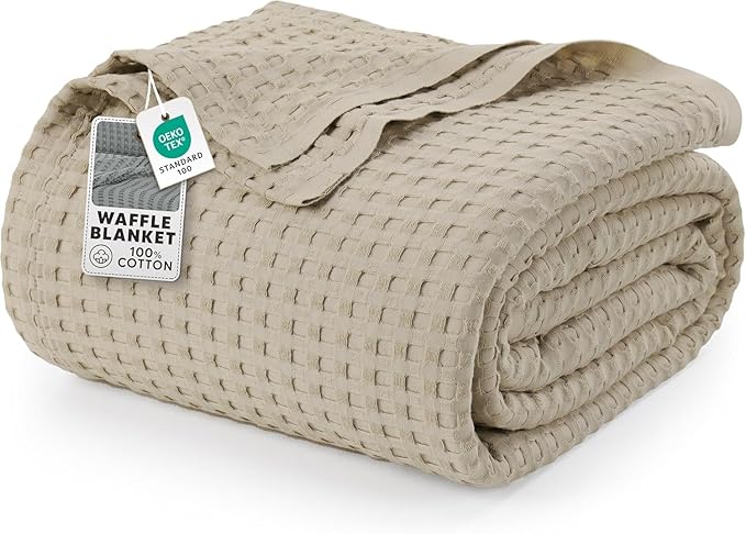 Utopia Bedding 100% Cotton Waffle Weave Blanket Big Size by UTOPIABEDDING