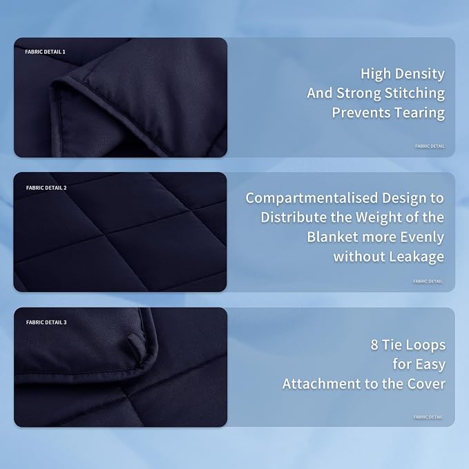 Topcee Weighted Blanket Cooling Throw Heavy Blanket - Image 5