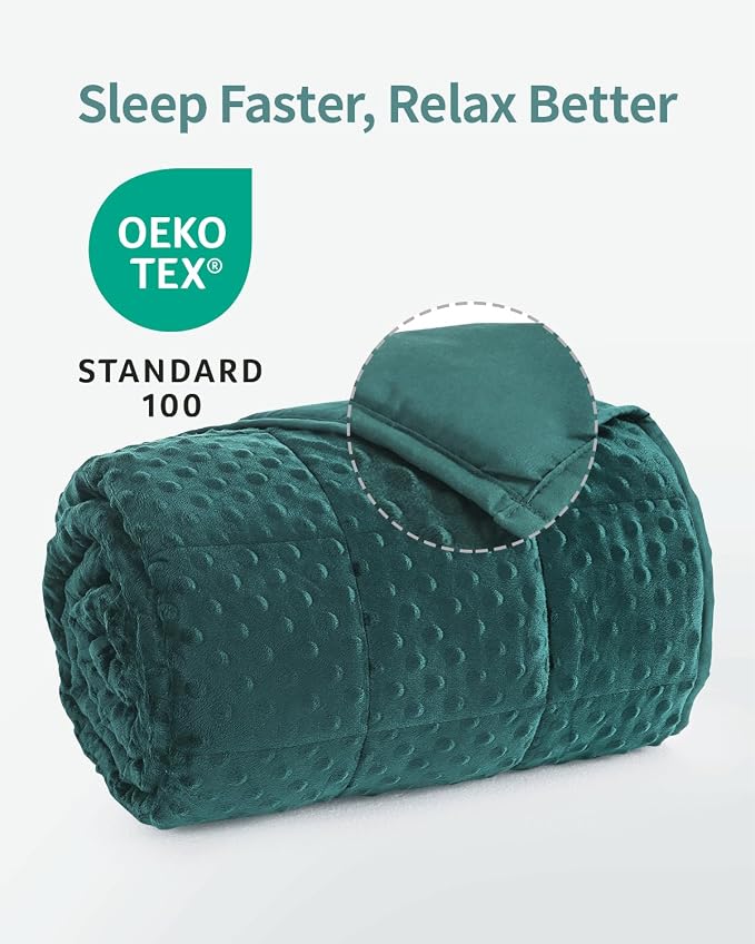 Mr. Sandman Weighted Blanket for Adults, Soft Cooling Heavy Minky Blanket for - Image 5