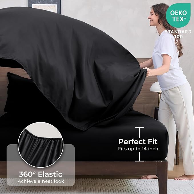 HEVUMYI Black King Comforter Set - Image 5
