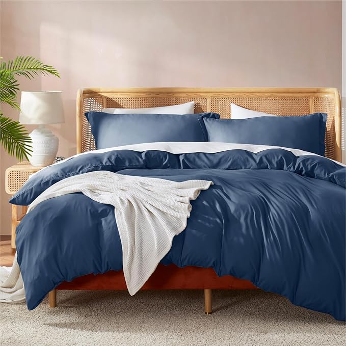 Nestl Navy Blue California King Duvet Cover Sets by Nestl