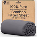 Bambaw 100% Viscose Derived from Bamboo Queen Size Fitted Sheet, Deep Pocket by Bambaw