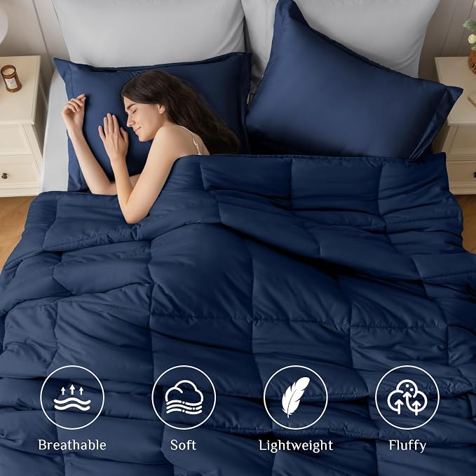 JOLLYVOGUE Twin XL Comforter Set, Ultra-Soft Bed in a Bag Twin XL Size 5 Pieces - Image 2