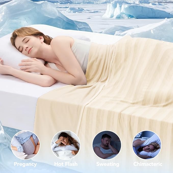 GOHERO Cooling Blanket for Couples- 60"x90" Summer Cooling Throw Blanket for - Image 4