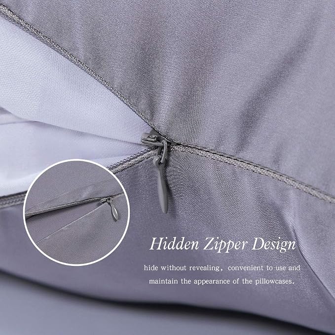 Jocoku 100% Mulberry Silk Pillowcases Set of 2 - Image 4