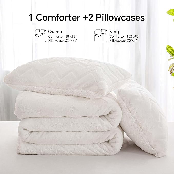 BEDELITE Fluffy Queen Comforter Set - Image 7
