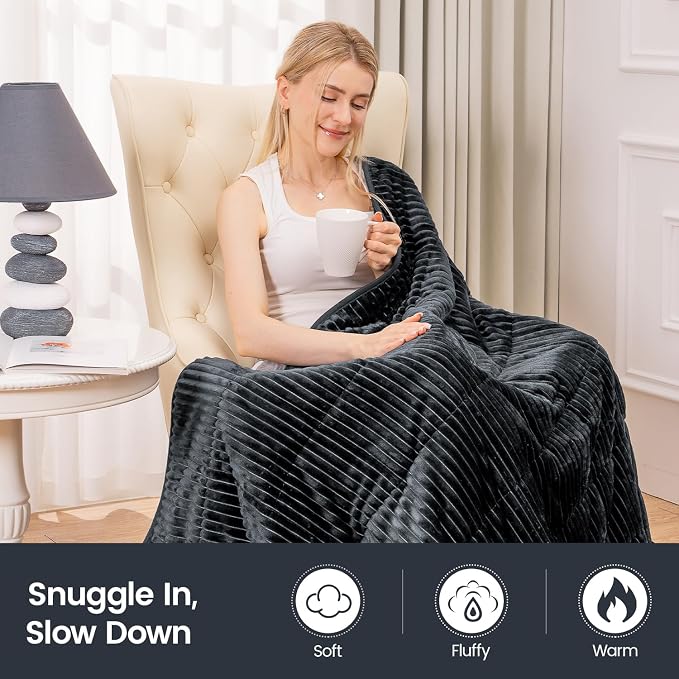 Sherpa Fleece Adult Weighted Blanket 20lbs - Image 4