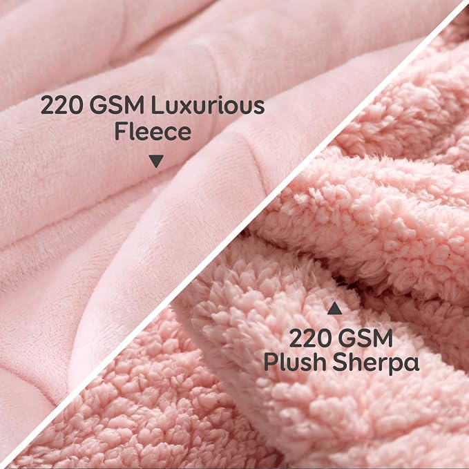Cottonblue Weighted Blanket Queen Size 15lbs, Sherpa Weighted Blankets - Image 3