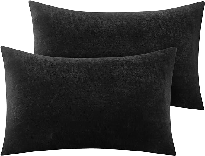BEDELITE Flannel Pillow Cases Queen Size Set of 2, Super Soft Fleece Pillowcases by BEDELITE