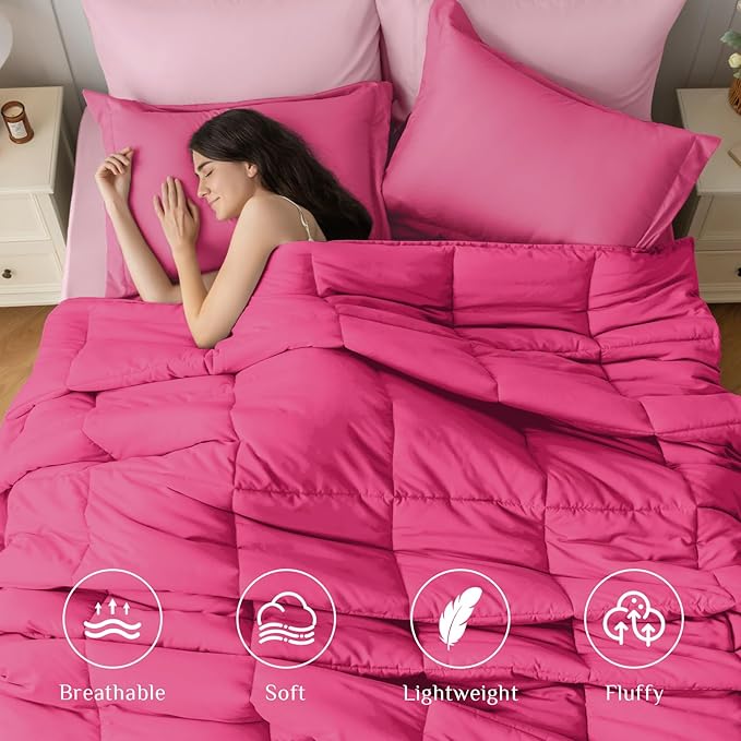 JOLLYVOGUE Twin XL Comforter Set, Ultra-Soft Bed in a Bag Twin XL Size 5 Pieces - Image 2