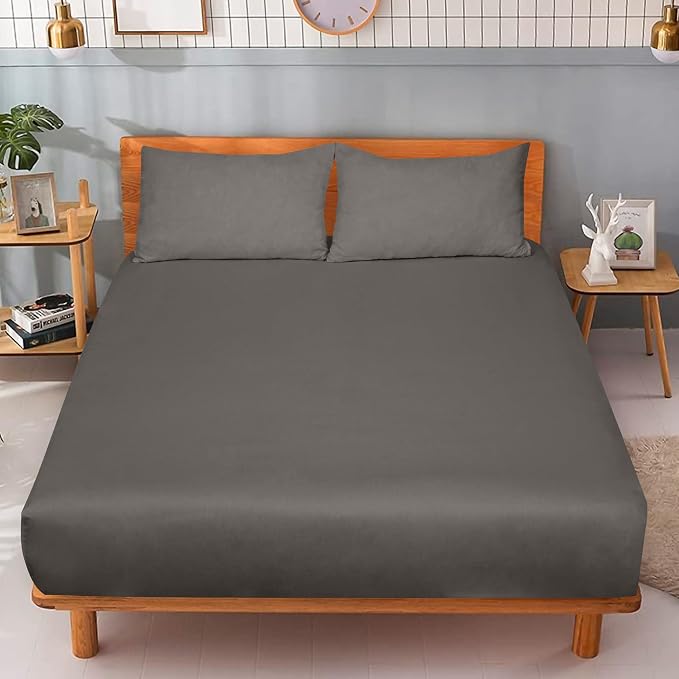 ROYALE LINENS 300 Thread Count 100% Long Staple Combed Cotton Fitted Sheet King - Image 9