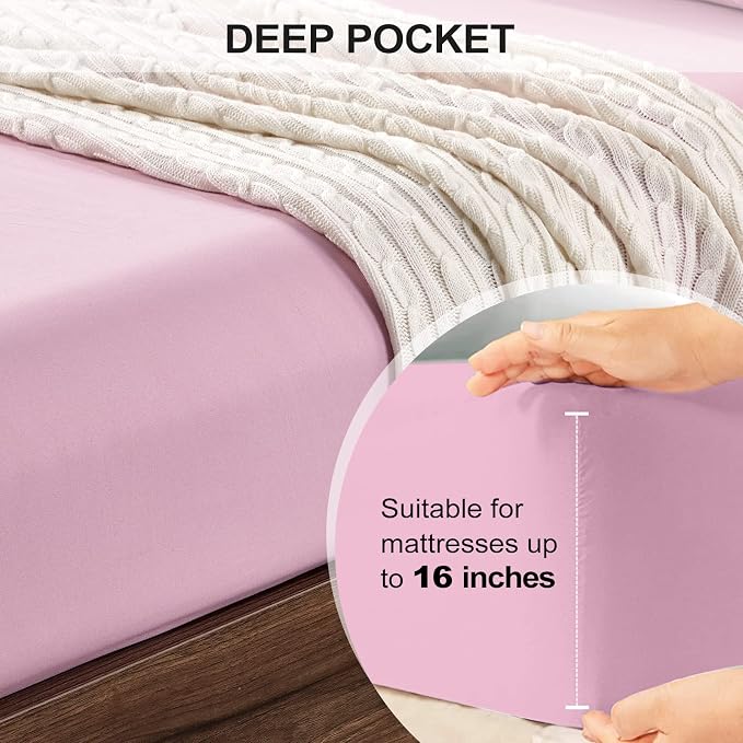 FreshCulture King Fitted Sheet Only 2 Pack - Image 4