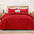 Exclusivo Mezcla King Quilt Set- Red Quilts Bedding Set by ExclusivoMezcla