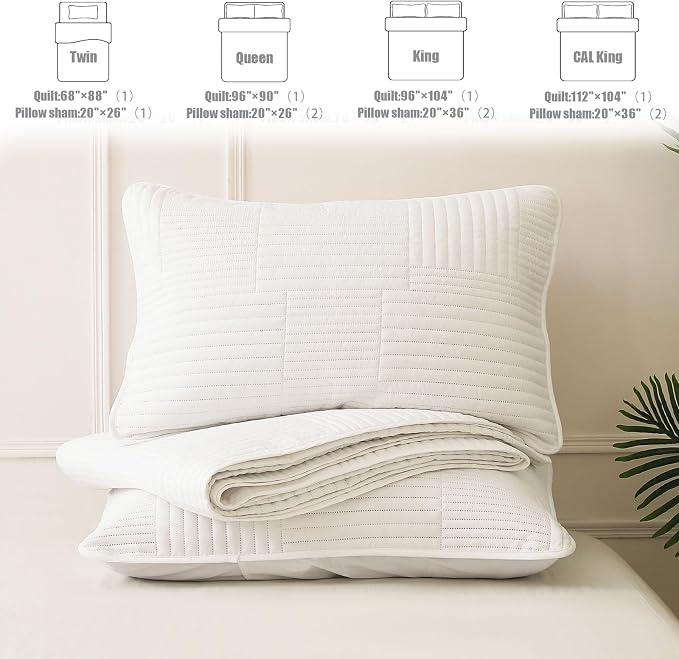Whale Flotilla Ultra Soft Queen Quilt Bedding Set, Lightweight Microfiber White - Image 7