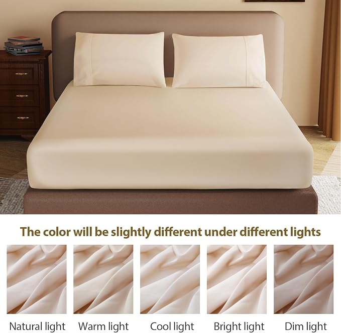 100% Egyptian Cotton Fitted Sheet CK Size, 600 Thread Count, Single Fitted - Image 7