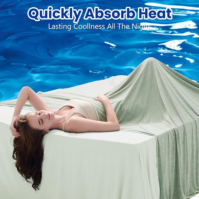Topcee Cooling Blanket for Night Sweats Absorbs Heat to Keep Adults, Children - Image 2