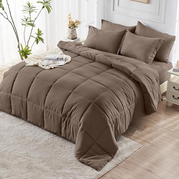 JOLLYVOGUE King Comforter Set, Ultra-Soft Bed in a Bag King Size 7 Pieces - Image 9