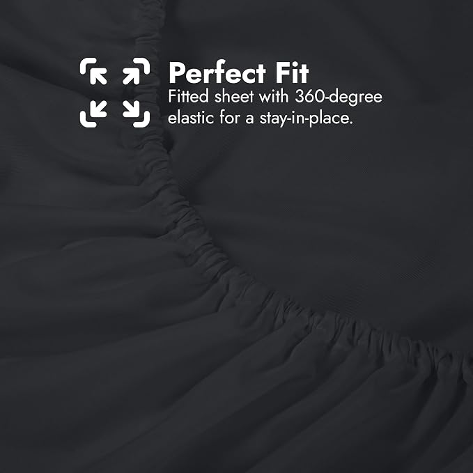 Royale Linens Extra Deep Pocket Twin Fitted Sheet Only - Image 6