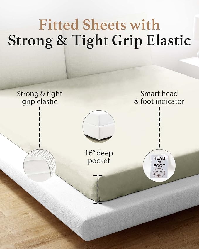 Good Sleep Bedding Queen Size Fitted Sheet Only - Image 4
