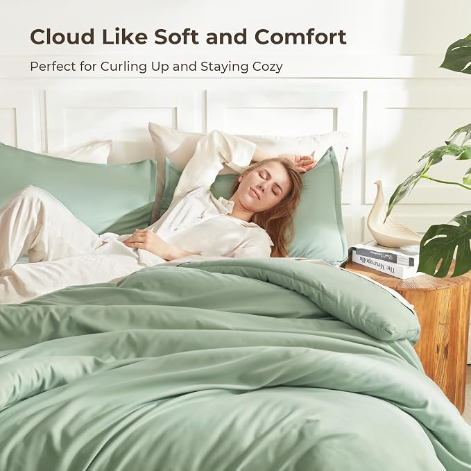 Litanika Twin XL Comforter Set Sage Green, 2 Pieces Extra Long Dorm Bedding Sets - Image 7