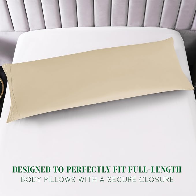 Elegant Comfort Luxury Ultra-Soft 1-Piece Body Pillowcase - Image 3